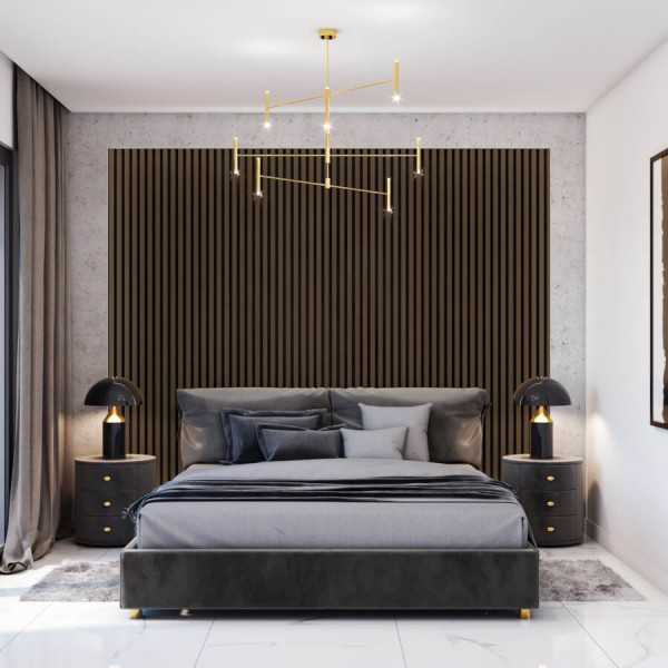 Pannello acustico - 275x30x2,5cm - Noce Alpino - immagine 7
