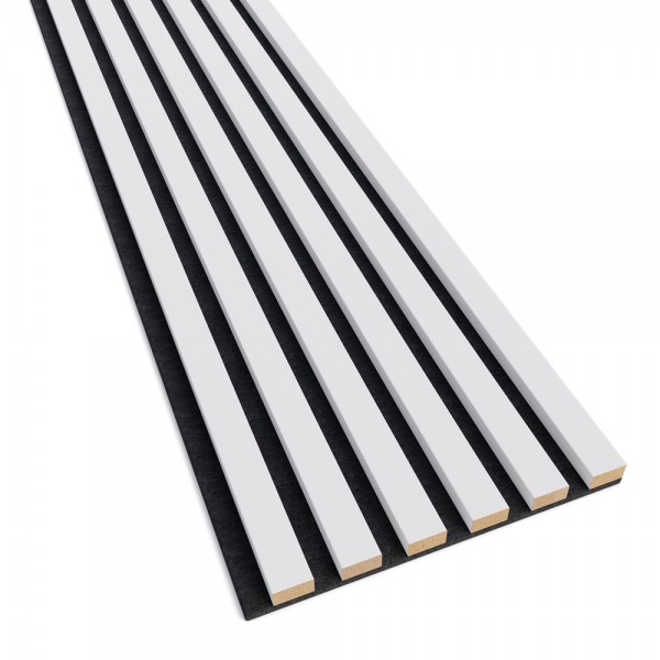 Pannello acustico - 275x30x2,5cm - Bianco Opaco - immagine 4