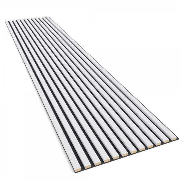 Pannello acustico - 275x30x2,5cm - Bianco Opaco - immagine 5