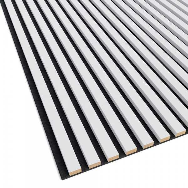 Pannello acustico - 275x30x2,5cm - Bianco Opaco - immagine 6