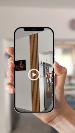 Visualizzazione 3D e prova in AR delle lamelle a casa tua prima dell'acquisto